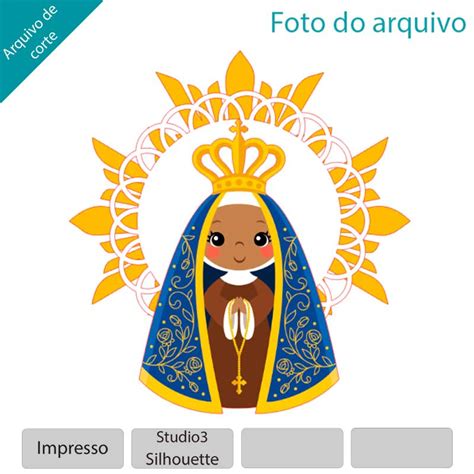 Arquivo Topo De Bolo Nossa Senhora Aparecida Impresso Topo E Corte