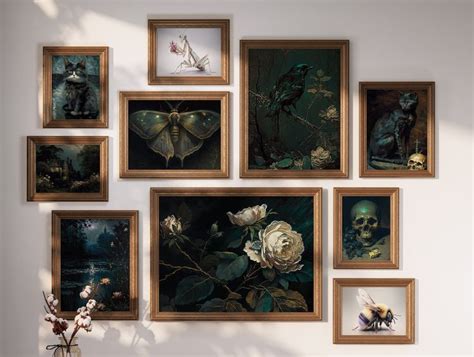 Dark Academia Decor Wall Gallery Collection Dark Academia Wall Art