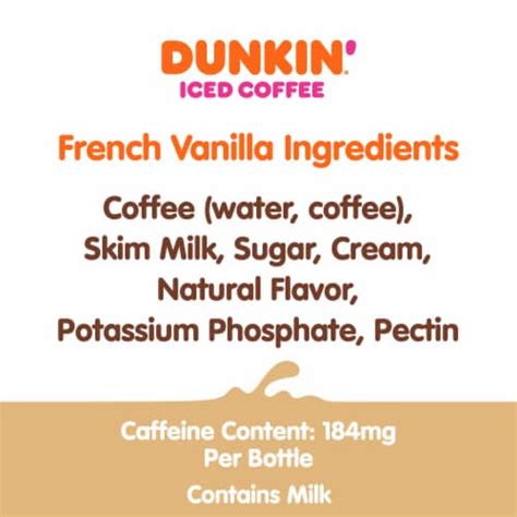 Dunkin' French Vanilla Iced Coffee Bottle, 13.7 fl oz - Kroger