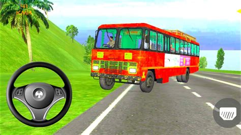 Indian Sleeper Bus Simulator Wite Bus With Luggage On Roof Gameplay