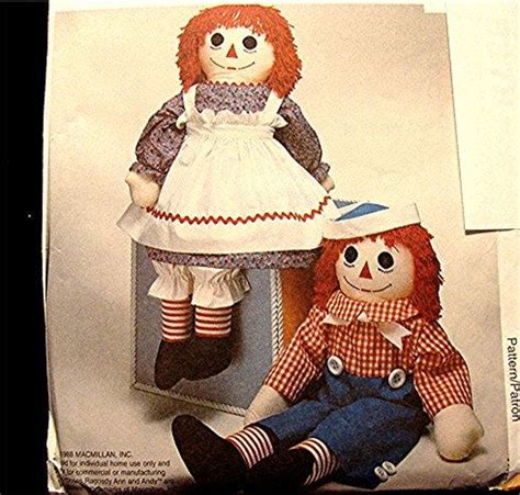 Raggedy Ann And Andy Doll Pattern LARGE 36 Inch Life Size With Etsy