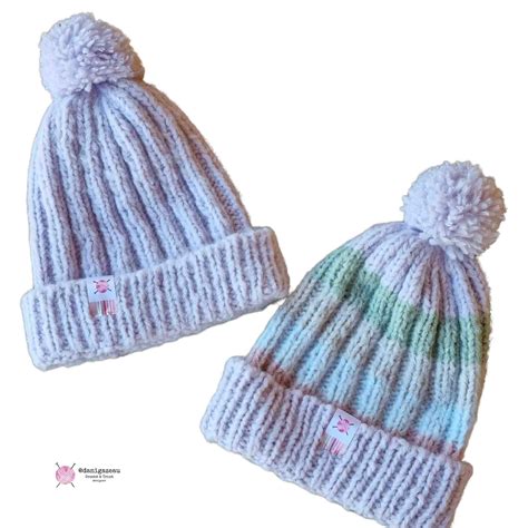 Gorro De Tric Pompom Listras M Moda Danigazeau Croch