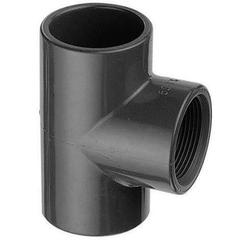 Upvc Solvent Weld Plain Threaded Female Tee X Mm Superpump