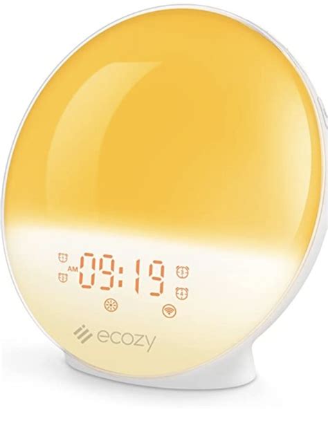 Ecozy Sunrise Alarm Clock For Heavy Sleepers Smart Wake Up Light With