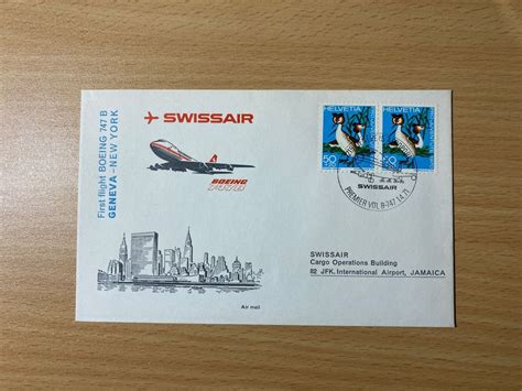 Swissair Erstflug Genf New York 1971 Kaufen Auf Ricardo