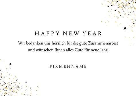 Neujahrskarte 2024 Gold Neues Jahr Send A Smile