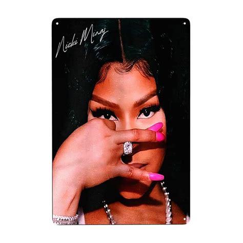 Nicki Music Minajs Pink Friday Vintage Tin Sign Metal Poster Vintage