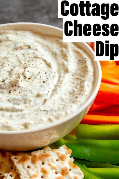 A Delicious Healthy Whipped Herbed Garlicky Cottage Cheese Dip That Tastes Just Like  Cottage