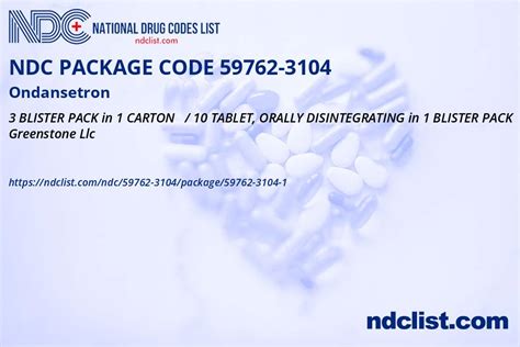 Ndc Package 59762 3104 1 Ondansetron