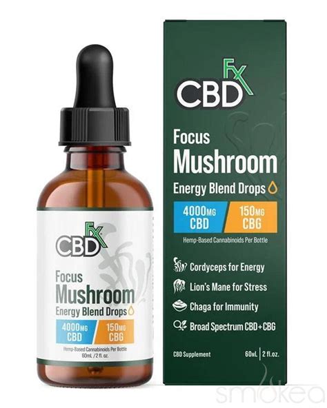 Cbdfx Focus Mushroom Energy Blend Tincture