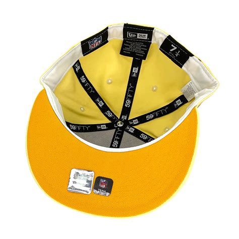 Kansas City Chiefs Custom New Era Cap Light Yellow 50years Justfitteds