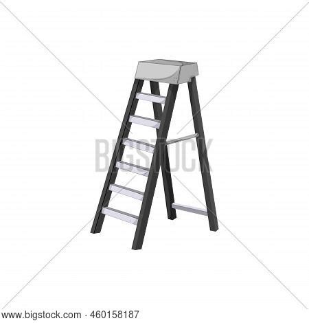 Safety Step Ladder Vector & Photo (Free Trial) | Bigstock