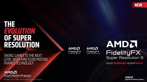 AMD Announces FidelityFX Super Resolution 3 FSR 3 Fluid Motion