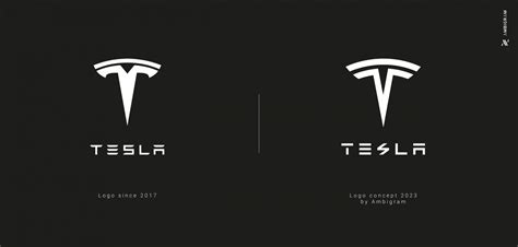 Tesla D Cryptage Du Logo Et Redesign Par L Agence Ambigram