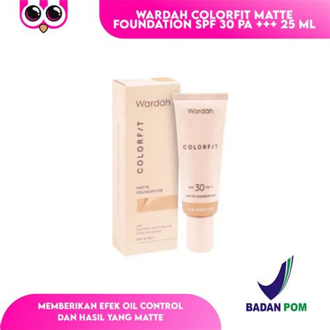 Jual Wardah Colorfit Matte Foundation Spf Pa Ml Kota