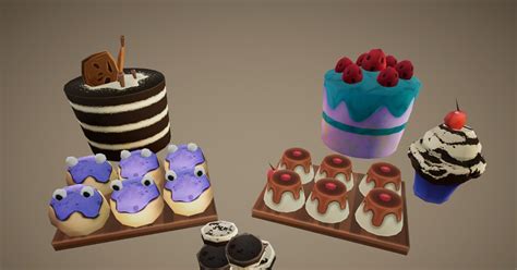 Stylized Props 4 Sweets 3d Props Unity Asset Store