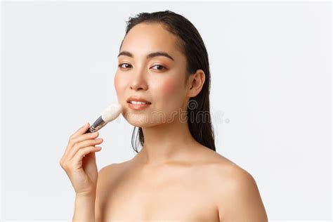 Skincare Women Beauty Hygiene And Personal Care Concept Sensual Beautiful Asian Woman