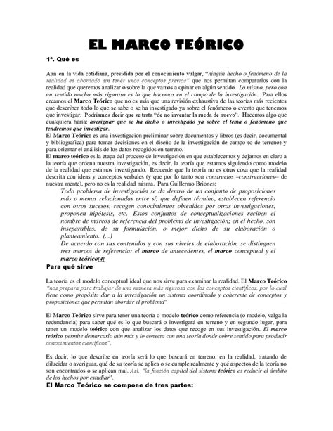 Que Es El Marco Teorico De Una Investigacion Ejemplos Opciones De Ejemplo