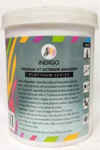 Indigo Premium XT Exterior Emulsion Paints, Packaging Size: 1 Ltr at Rs ...