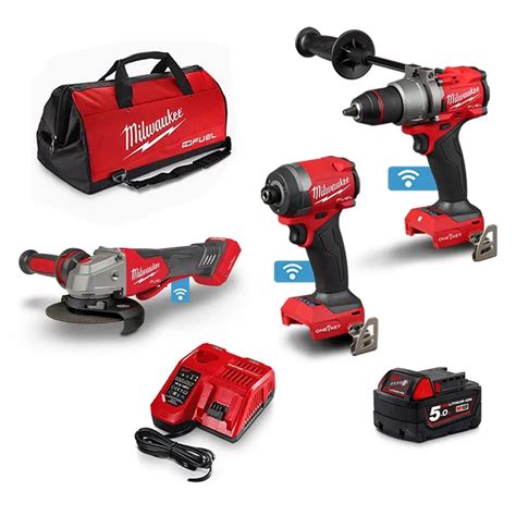 Milwaukee 18V 5 0Ah Li Ion Cordless Fuel NEXT GEN ONE KEY 3pce Combo