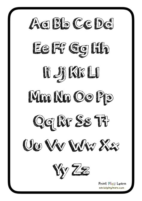 A Z Colour Your Own Alphabet Bunting Printable Teaching Resources Print Play Learn