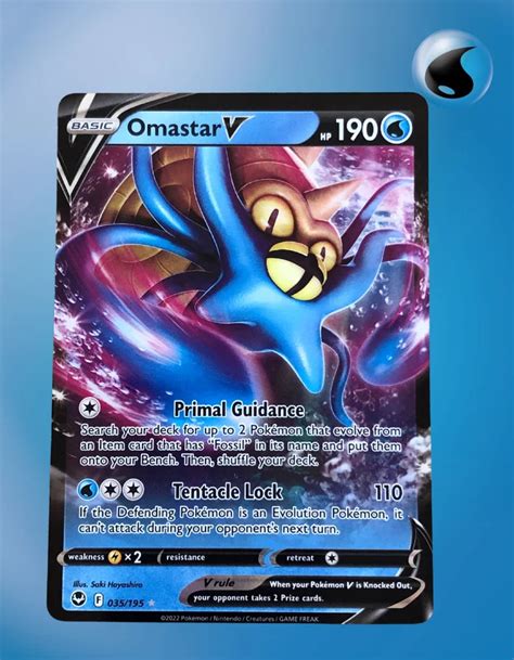 Omastar V 035 195 Silver Tempest TCG Coleccionistas