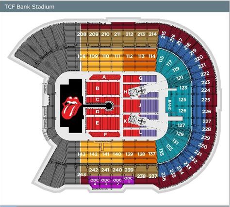 Tcf Bank Stadium Seating Chart