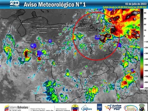 Inameh On Twitter 3jul Inamehinforma Aviso Meteorológico N° 1 🚨 Se