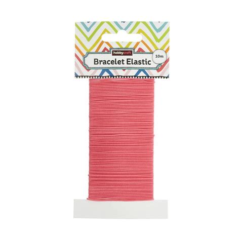 Pink Bracelet Elastic 10m Hobbycraft