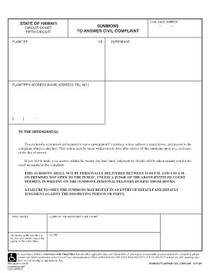 Fillable Online Courts State Hi Supp Decl Form Courts State Hi