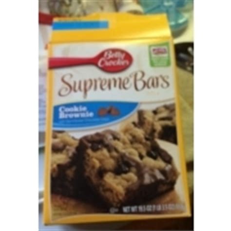 Betty Crocker Dessert Bar Mix Supreme Cookie Brownie Bars Calories