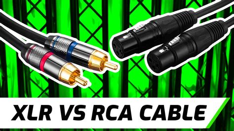 Rca Cable Vs Xlr Cable What S The Difference