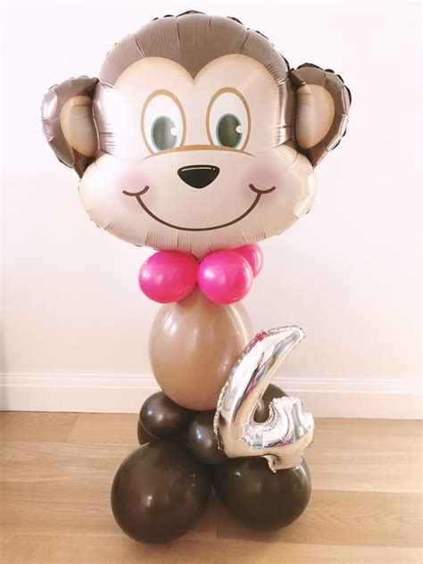 Giant Monkey Balloon Sculpture Diy 41ft Monkey Balloon Etsy Jungle