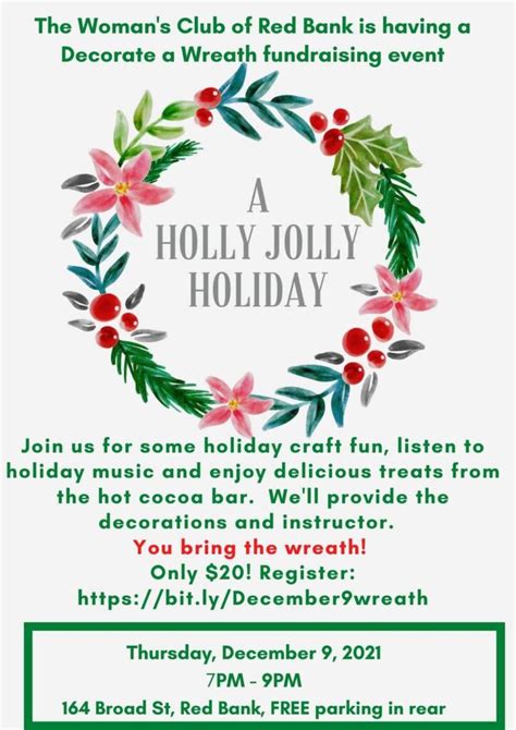 Decorate A Wreath Womans Club Of Red Bank