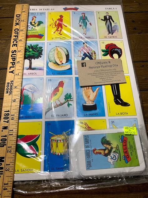 Jumbo Don Clemente Mexican Loteria Bingo Chalupa Game 10 Etsy