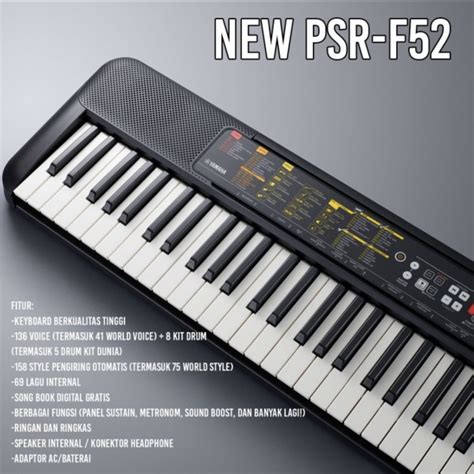 Jual Keyboard Yamaha Psr F Psr F Psr F Psr F Keyboard