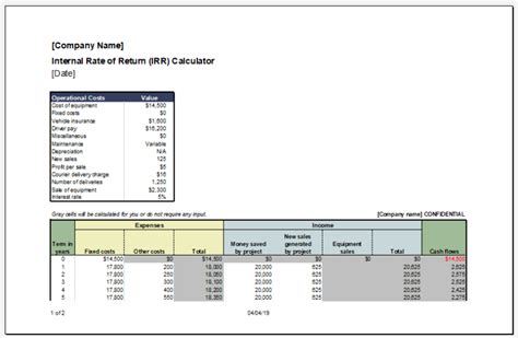 Internal Rate Of Return IRR A Comprehensive Guide In Excel