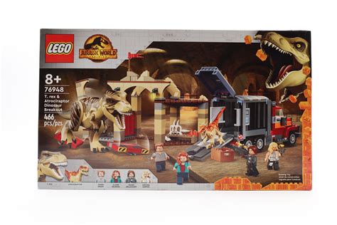 LEGO Jurassic World: T. rex & Atrociraptor Dinosaur Breakout 76948 466 Piece Set