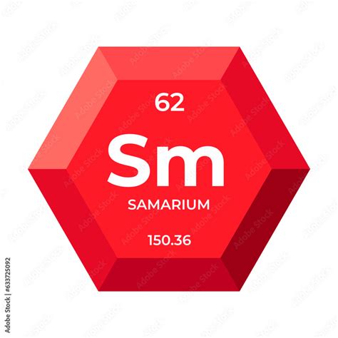 Samarium Is Chemical Element Number 62 Of The Lanthanide Group Icon Of