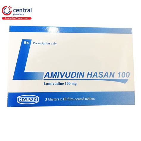 CHÍNH HÃNG Thuốc Lamivudin Hasan 100mg Điều trị viêm gan B mạn