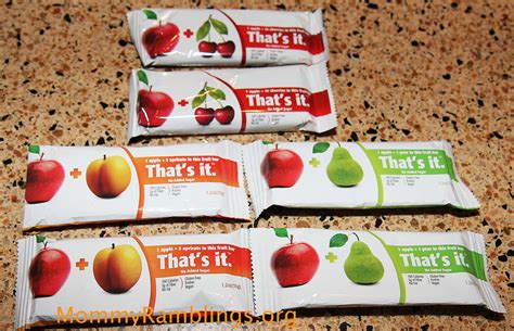 Thats It Fruit Bars Review And Giveaway Giveaway Ended Mommy