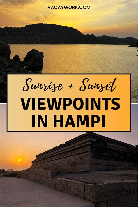 7 Best Hampi Sunset and Sunrise Points You Shouldn't Miss