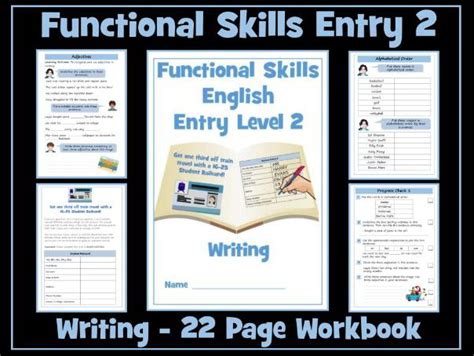 English Functional Skills - Entry Level 2 - Writing Workbook - Inspire and Educate! By Krazikas