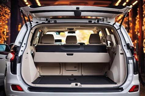 Premium AI Image Huge Clean And Empty Car Trunk In Interior Of