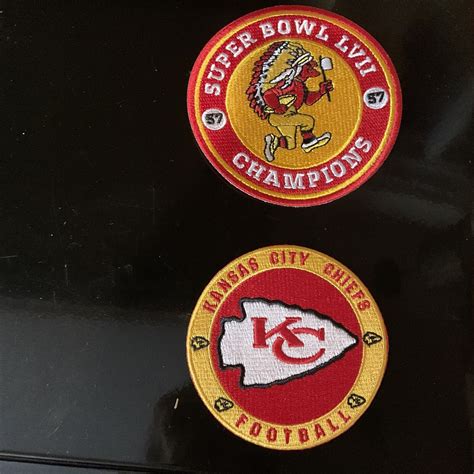 2 Kansas City Chiefs Kansas City Chiefs Embroidered Iron On Patch Lot