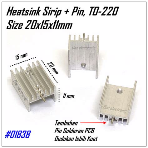 Jual Heatsink Pendingin Aluminium 20x15x11mm TO 220 TO220 Ic Transistor