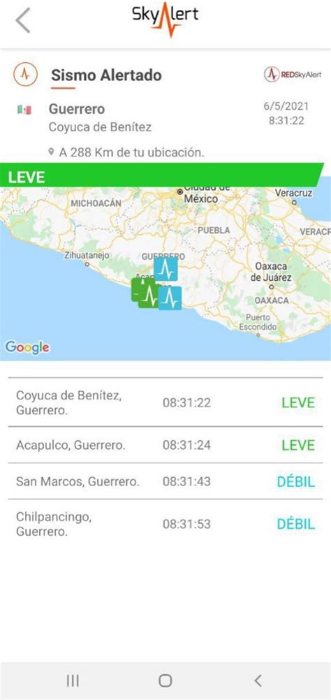 Skyalert On Twitter Sismo Magnitud Ubicado A Km Al Surponiente