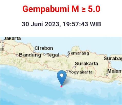 Gempa Guncang Yogyakarta Magnitudo 6 4 Dari Laut