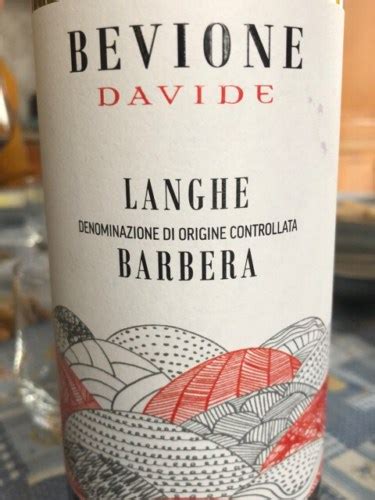 Bevione Davide Langhe Barbera Vivino US