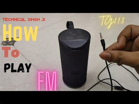 How To Play Fm In Tg Bluetooth Speaker Youtube